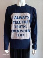 Blauw longsleeve T-shirt lange mouw van Arya Boy, maat L, Arya Boy, Maat 52/54 (L), Blauw, Ophalen of Verzenden