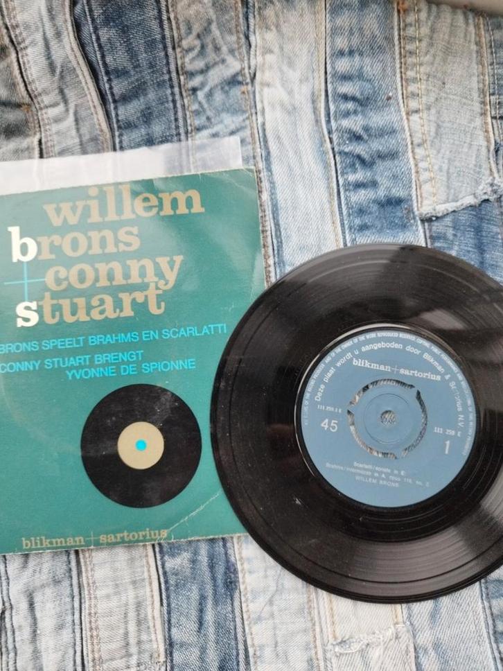 Willem Brons Conny Stuart Single, Cd's en Dvd's, Vinyl Singles, Gebruikt, Single, Nederlandstalig, 7 inch, Ophalen of Verzenden