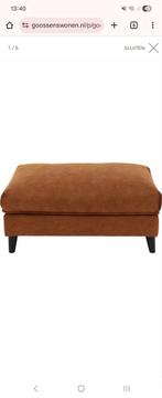 Hocker Jonas Goossens groen, eucalyptus! Kleur, Vierkant, Zo goed als nieuw, 75 tot 100 cm, Stof