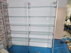 grote glazen kast, Huis en Inrichting, Ophalen, Met plank(en), 200 cm of meer, Zo goed als nieuw