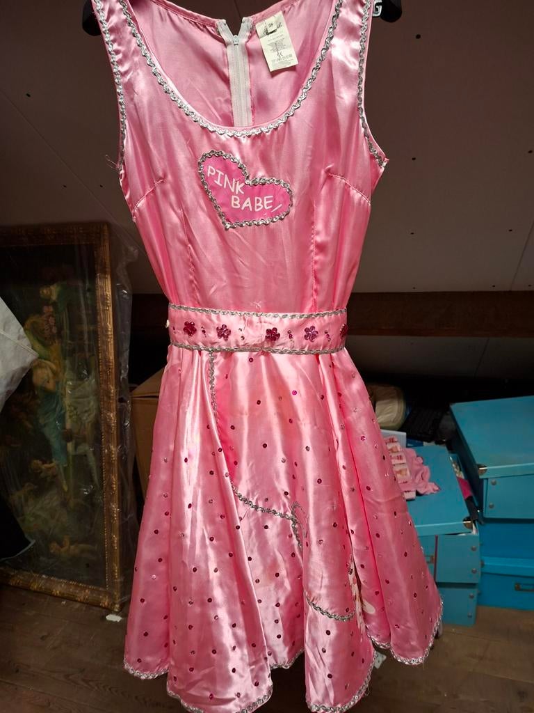 Roze (barbie) jurkje maat 38, Ophalen of Verzenden, Zo goed als nieuw, Maat 38/40 (M), Carnaval