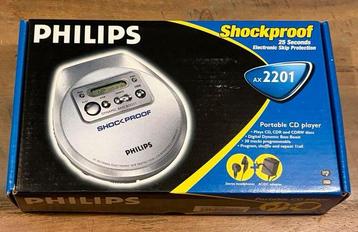 NOS nieuwe Philips AX2201 Draagbare CD Speler - Shockproof. beschikbaar voor biedingen