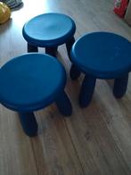 3 blauwe IKEA krukjes (gratis), Ophalen, Gebruikt, Kunststof