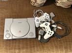 PlayStation 1 met 2 controllers, Ophalen of Verzenden, Gebruikt, Met 2 controllers