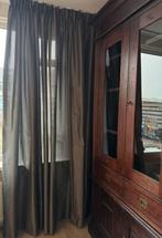 Gordijnen, Ophalen, Bruin, 200 cm of meer, 200 cm of meer