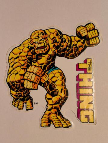 Fantastic Four the Thing vintage superheld logo sticker RARE beschikbaar voor biedingen