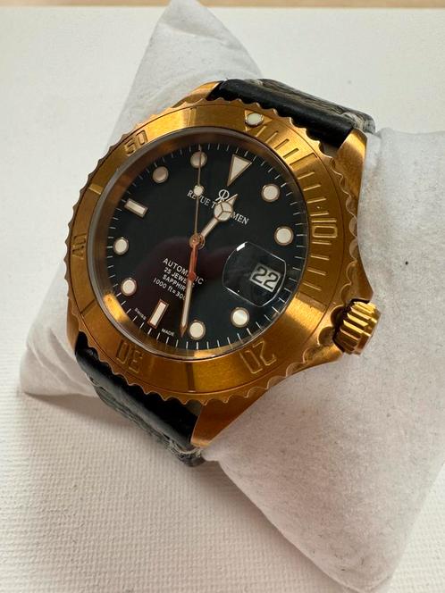 Revue Thommen Diver, Sieraden, Tassen en Uiterlijk, Horloges | Heren, Zo goed als nieuw, Polshorloge, Overige merken, Staal, Leer