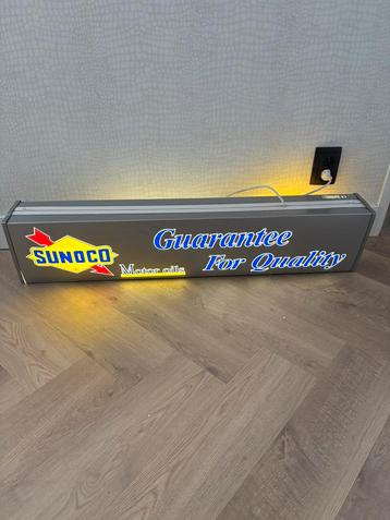 Sunoco motor olie luchtbak dubbelzijdige zo goed als nieuw beschikbaar voor biedingen