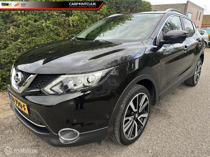 Nissan Qashqai 1.2 Tekna Automaat Leer Led Navi, Auto's, Nissan, Bedrijf, Te koop, Qashqai, 360° camera, ABS, Achteruitrijcamera