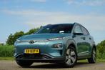 Hyundai Kona EV Premium 64 kWh Warmtepomp | Surf Blue | Lede, Gebruikt, Zwart, 174 min, Blauw