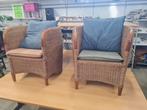 zo goed als nieuwen rieten stoelen, Ophalen of Verzenden, Gebruikt, Bruin, Twee