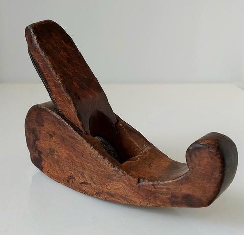 Antieke Houte Schaaf Gerfschaaf met BOLLE zool in lengte, Antiek en Kunst, Curiosa en Brocante, Verzenden