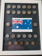 munten uit Australie ingelijst, Postzegels en Munten, Munten | Oceanië, Setje, Ophalen