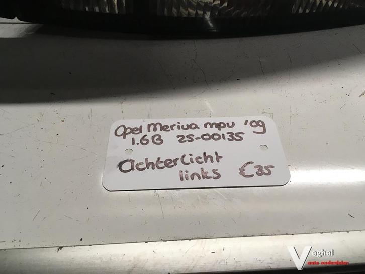 Opel Meriva 2009 2500135   Achterlicht Links, Auto-onderdelen, Verlichting, Gebruikt, Ophalen of Verzenden