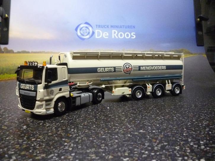 WSI DAF CF Geurts Mengvoeders, Hobby en Vrije tijd, Modelauto's | 1:50, Zo goed als nieuw, Bus of Vrachtwagen, Wsi, Verzenden