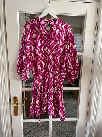 Mooie viscose roze/creme jurk/tuniek van Eksept mt xxl, zgan beschikbaar voor biedingen