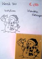 Kerst 741 Houten stempel, Hobby en Vrije tijd, Stempelen, Ophalen of Verzenden, Gebruikt, Houten stempel