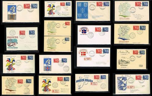 Uitzoeken FDC's Europa meelopers: NORDEN, Postzegels en Munten, Postzegels | Eerstedagenveloppen, Onbeschreven, Europa, Ophalen of Verzenden