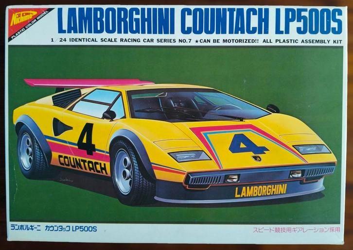 Nichimo MW-2407 1:24 Lamborghini Countach LP500S  Uniek, Hobby en Vrije tijd, Modelbouw | Auto's en Voertuigen, Nieuw, Auto, Groter dan 1:32