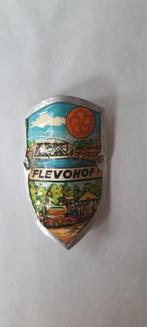 Stocknagel stokplaatje schildje Flevohof, Ophalen of Verzenden, Gebruikt