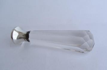 Antiek Lakstempel of Zegelstempel van Zilver en Kristalglas beschikbaar voor biedingen