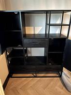 Vakkenkast Pure Black 120cm In Goede Staat, Huis en Inrichting, Ophalen, 100 tot 150 cm, 100 tot 150 cm, Zo goed als nieuw