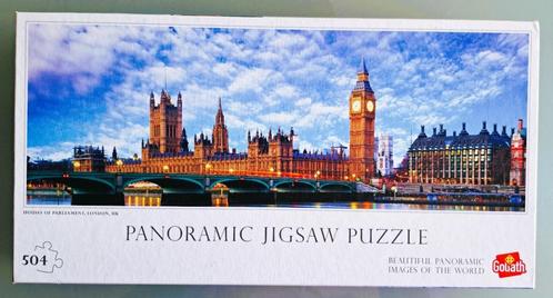 Panorama Puzzel Goliath Houses of Parliament London. (504st), Hobby en Vrije tijd, Denksport en Puzzels, Zo goed als nieuw, Legpuzzel