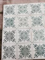 500 antieke tegels donkergroene afbeelding 15.3x15.3 cm, Antiek en Kunst, Antiek | Wandborden en Tegels, Ophalen