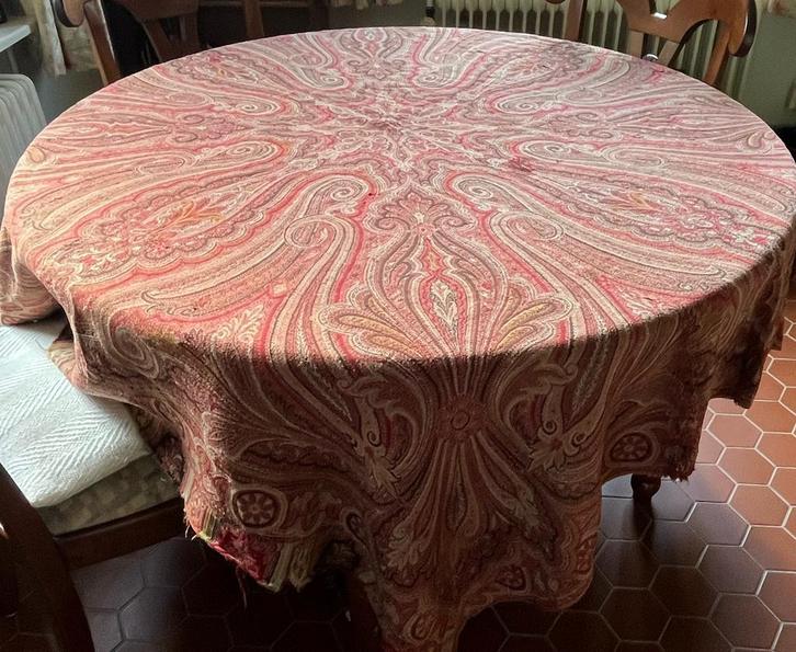 Opruiming: Mooie antieke WOLLEN Paisley doek, 19e eeuws, Antiek en Kunst, Antiek | Kleden en Textiel, Verzenden