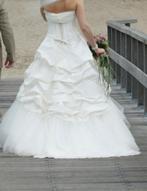 Strapless trouwjurk maat 40, Kleding | Dames, Ophalen of Verzenden, Zo goed als nieuw, Wit, Trouwjurk