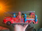 Oude Blikken Brandweerauto met Ladder, Antiek en Kunst, Ophalen of Verzenden