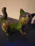 Pomme Pidou Spaarpot Kat Groen, Verzamelen, Ophalen of Verzenden, Nieuw, Steen, Aardewerk of Keramiek, Dier