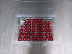 Glazen kerstballen (rood) in bewaarbox, Ophalen, Nieuw