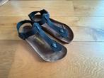 Nette zwaarte Birkenstock teenslippers maat 40, Ophalen of Verzenden, Zo goed als nieuw, Zwart