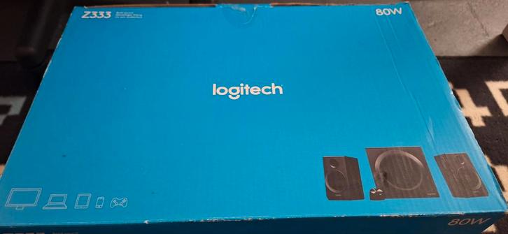 Logitech Z333-speakersysteem met subwoofer, Computers en Software, Pc speakers, Ophalen