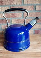Emaille fluitketel kobalt blauw, Antiek en Kunst, Antiek | Emaille, Ophalen of Verzenden