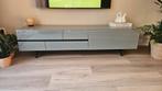 Tv meubel taupe/grijs 170x45x44 (MDF/Glas), Huis en Inrichting, Ophalen, 150 tot 200 cm, Minder dan 100 cm, 25 tot 50 cm