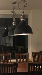 Industriële plafondlampen. 2 stuks. Met dimbare ledlampen., Ophalen of Verzenden, Gebruikt, Metaal, Minder dan 50 cm