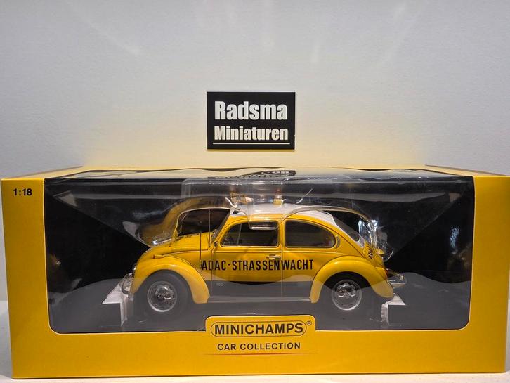 Volkswagen Kever " ADAC STRASSENWACHT " 1:18 Minichamps, Hobby en Vrije tijd, Modelauto's | 1:18, Zo goed als nieuw, Auto, MiniChamps