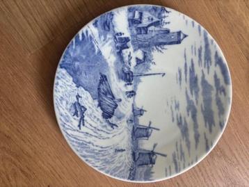 Origineel Delfts Blauw Sierbord – Handgeschilderd – Nr. 516 beschikbaar voor biedingen