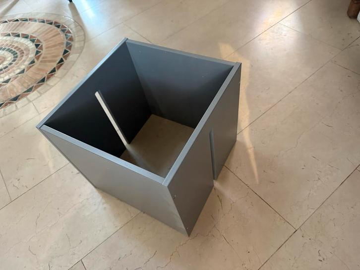 Ikea Kallax Inzetblok - Grijs, Huis en Inrichting, Woonaccessoires | Kisten, Gebruikt, Minder dan 50 cm, Minder dan 50 cm, Minder dan 50 cm