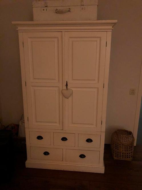 Brocante kast met 2 deuren en 5 lades, Antiek en Kunst, Curiosa en Brocante, Ophalen
