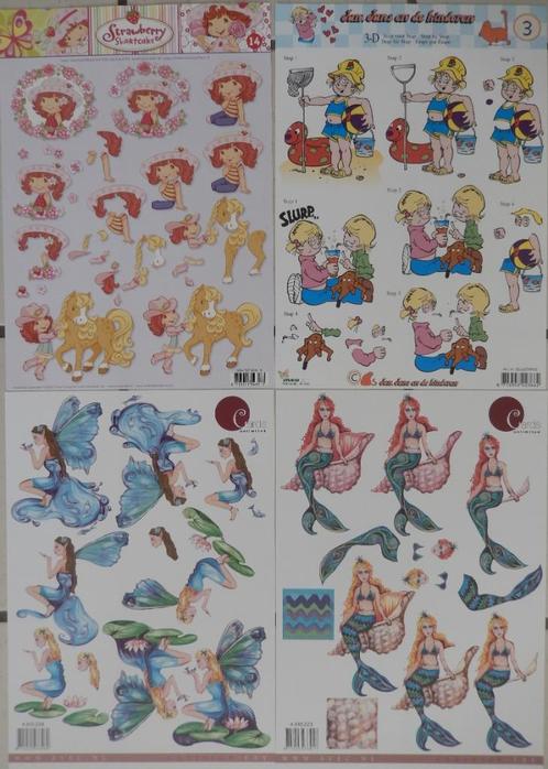 20 Mooie knipvellen set 1, Hobby en Vrije tijd, Kaarten | Zelf maken, Nieuw, Knipvel, Overige thema's, Ophalen of Verzenden