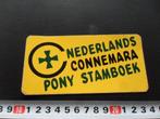sticker nederlands connemara pony stamboek *, Ophalen, Zo goed als nieuw