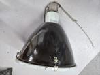 3 zwarte (scheepswerf) hanglampen, Ophalen, Gebruikt, Metaal, 50 tot 75 cm