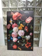 Canvas schilderij bloemen 60x90cm, Ophalen, Zo goed als nieuw, Schilderij