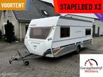 Dethleffs 500 Camper rondzit treinzit 3x stapelbed voortent, Caravans en Kamperen, Caravans, Overige typen, Rondzit, Bedrijf, Meer dan 6