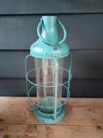 Blauw Groen Windlicht - 47 cm, Ophalen, Gebruikt, 25 tot 50 cm, Groen