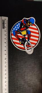 BMX crossfiets usa vintage vinyl sticker, Ophalen of Verzenden, Zo goed als nieuw