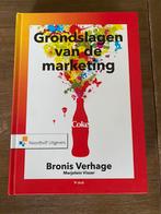 Bronis Verhage - Grondslagen van de marketing, Ophalen of Verzenden, Zo goed als nieuw, Economie en Marketing, Bronis Verhage; Marjolein Visser